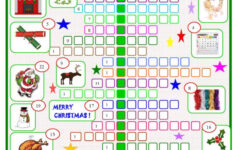 Christmas : Crossword Puzzle With A…: English Esl Worksheets Pdf &amp; Doc with Christmas Crossword Puzzle Worksheets Answer Key
