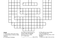 Christmas Crossword Puzzle - Wordmint pertaining to Christmas Crossword Puzzle Worksheets