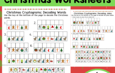 Christmas Cryptogram And Decoding Worksheets | Madeteachers within Free Printable Christmas Cryptogram Worksheets