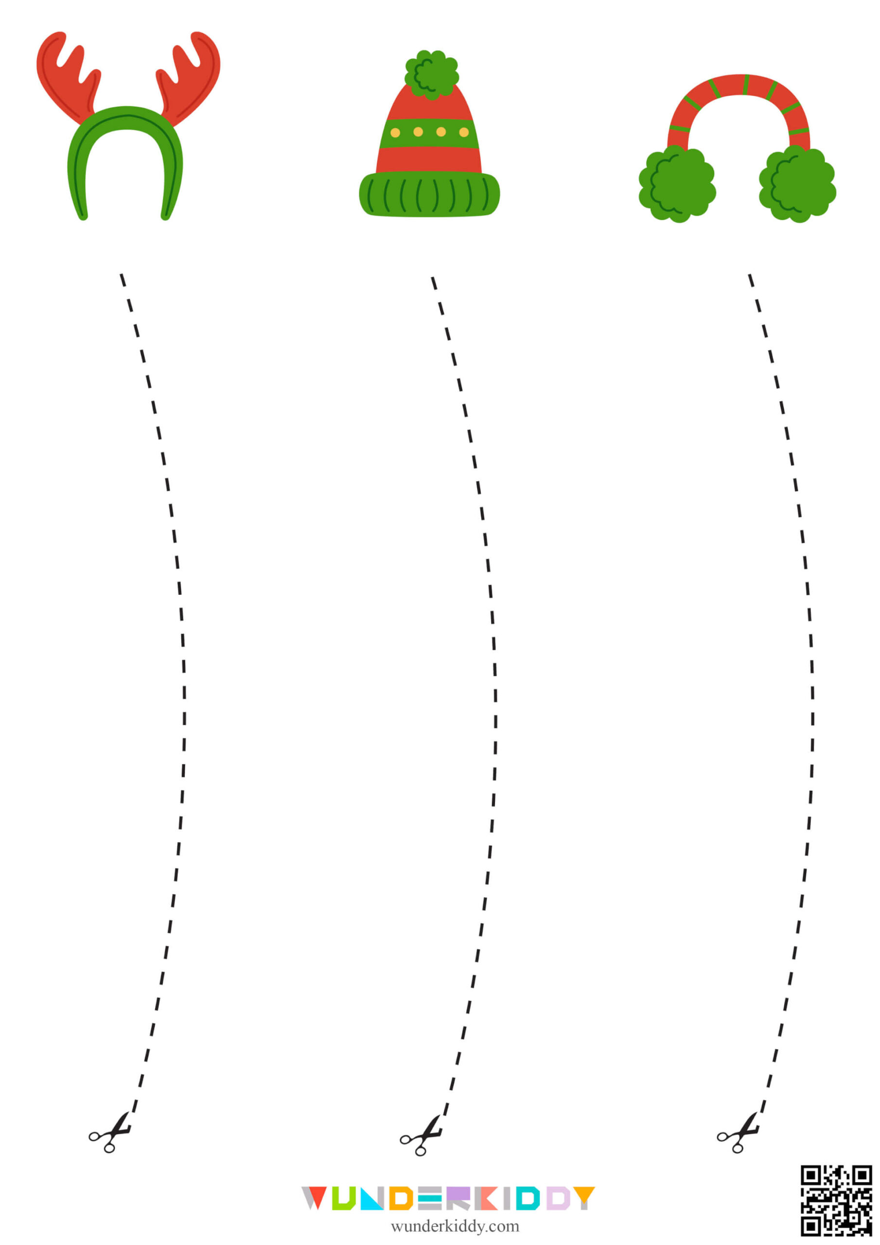 Christmas Cutting Templates Printable Pdf for Cutting Practice Worksheets Christmas