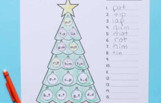 Christmas Cvc Worksheets For Kindergarten - Free Printables regarding Christmas Cvc Words Worksheets