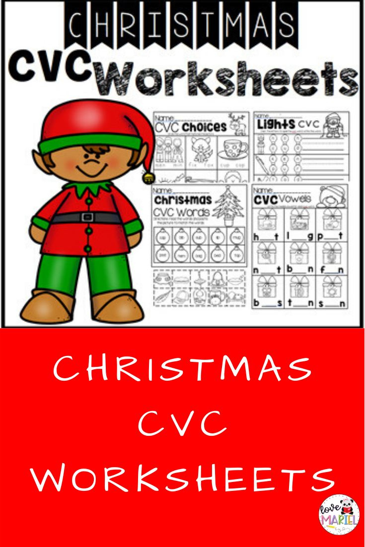 Christmas Cvc Worksheets with regard to Christmas Cvc Words Worksheets