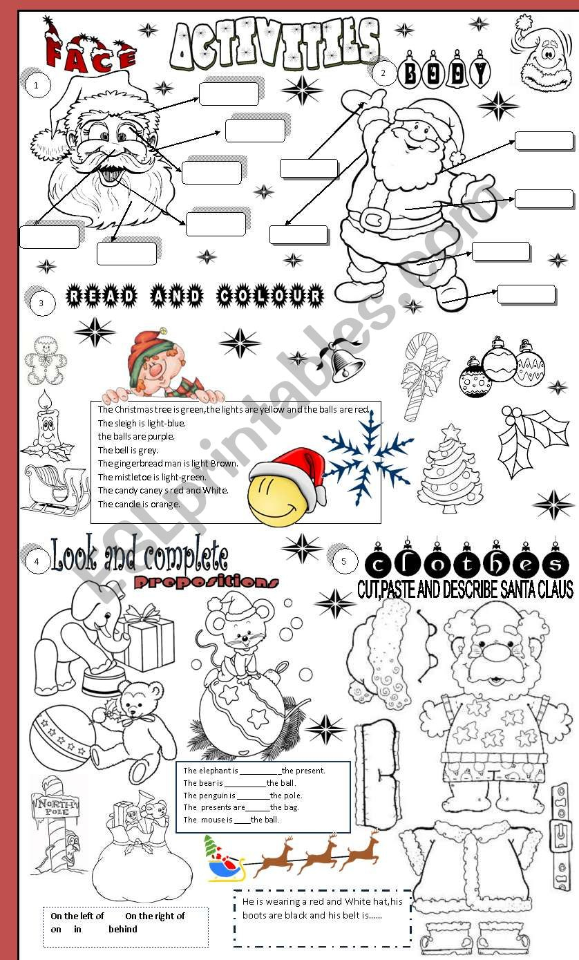Christmas - Esl Worksheetangelamoreyra - Worksheets Library intended for Esl Christmas Worksheets Adults