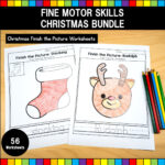 Christmas Fine Motor Skills Bundle   United Teaching Regarding Christmas Fine Motor Worksheets