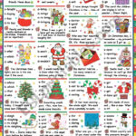 Christmas Grammar Quiz (Key Included)   Esl Worksheetkatiana Throughout Christmas Grammar Worksheets