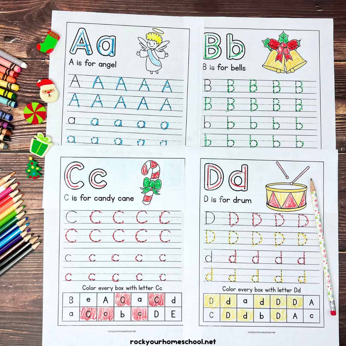 Christmas Handwriting Worksheets For Holiday Alphabet Fun (Free regarding Free Christmas Handwriting Worksheets