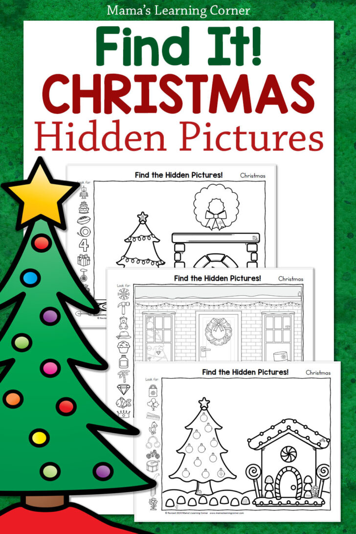 Hidden Pictures Christmas Worksheets Hidden Pictures Christmas Worksheets