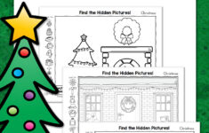Christmas Hidden Picture Printables – Mamas Learning Corner within Christmas Hidden Object Worksheets