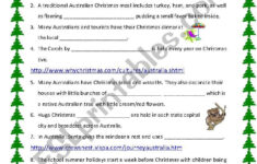 Christmas In Australia – Esl Worksheetbechunter regarding Christmas in Australia Worksheets