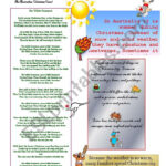 Christmas In Australia   Esl Worksheetmanjas Pertaining To Christmas In Australia Worksheets