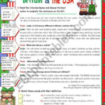 Christmas In Britain And In The Usa   Esl Worksheetmena22 With Christmas In America Worksheets