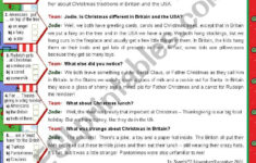Christmas In Britain And In The Usa - Esl Worksheetmena22 with Christmas in America Worksheets