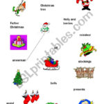 Christmas Match Up   Esl Worksheetmuppet007 Within Christmas Match Up Worksheets