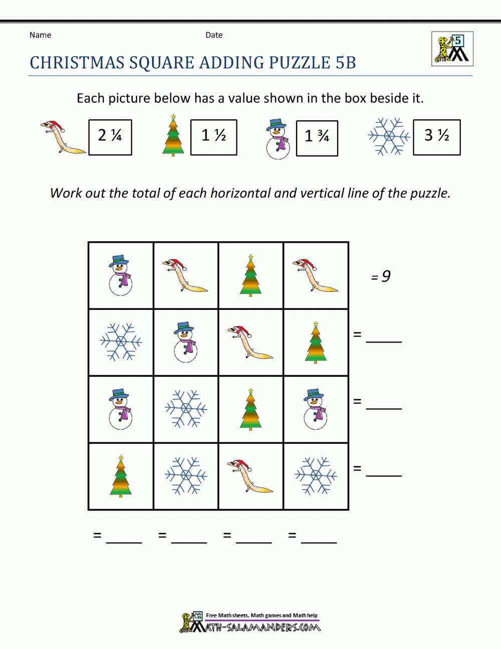 Christmas Math 5Th Grade Worksheets throughout 5Th Grade Christmas Worksheets