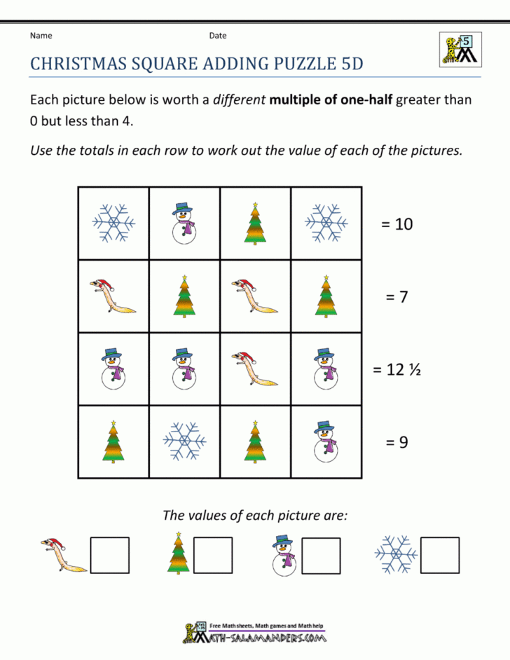 Christmas Worksheets Middle School Christmas Worksheets Middle School