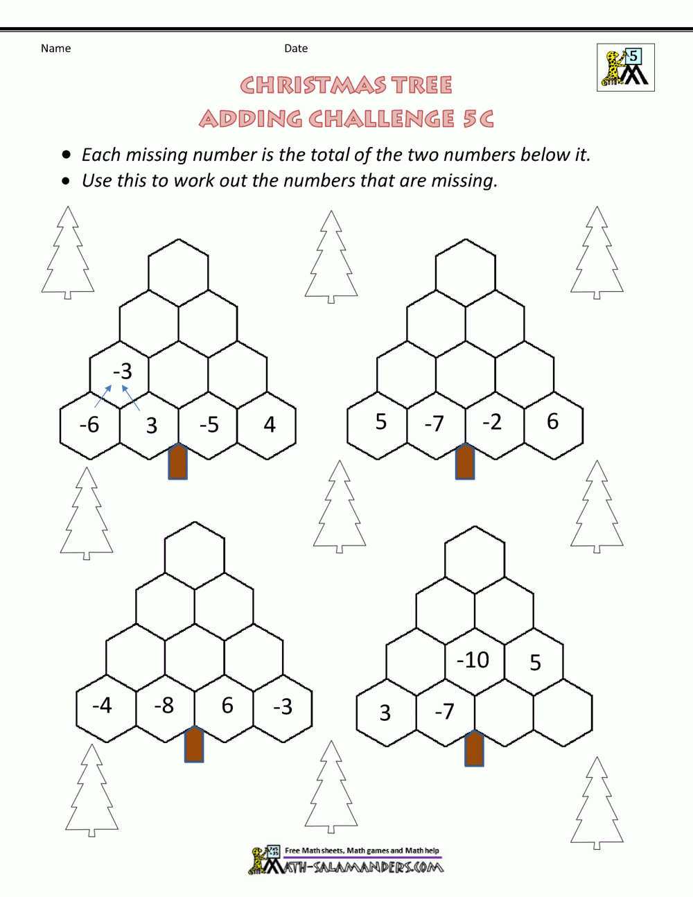 Christmas Math 5Th Grade Worksheets with regard to Free Printable Christmas Math Worksheets 5th Grade