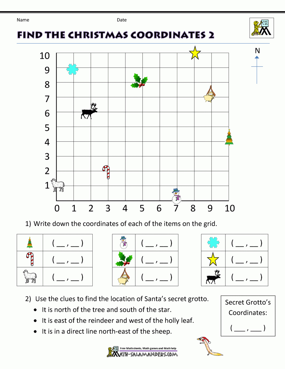 Christmas Math Activities regarding Christmas Math Worksheets 5th Grade
