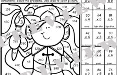 Christmas Math Coloring Pages 2 Digit Multiplication Color in Christmas Multiplication Color by Number Printable Worksheets