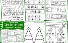 Christmas Math &amp; Literacy Worksheets &amp; Activities For Kindergarten for Christmas Worksheets For 1st Grade