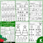 Christmas Math & Literacy Worksheets & Activities For Kindergarten With Free Christmas Kindergarten Worksheets