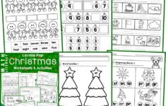 Christmas Math & Literacy Worksheets & Activities For Kindergarten with Free Christmas Kindergarten Worksheets