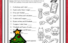 Christmas Math Worksheets | Christmas Multiplication And Division for Christmas Worksheets For 6Th Graders