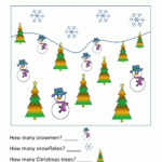 Christmas Math Worksheets For Kindergarten In Free Christmas Math Worksheets For Kindergarten