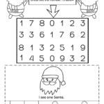 Christmas Math Worksheets For Preschoolers | Pre K Number Inside Pre K Christmas Math Worksheets