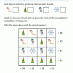 Christmas Math Worksheets Regarding Free Printable Christmas Maths Worksheets