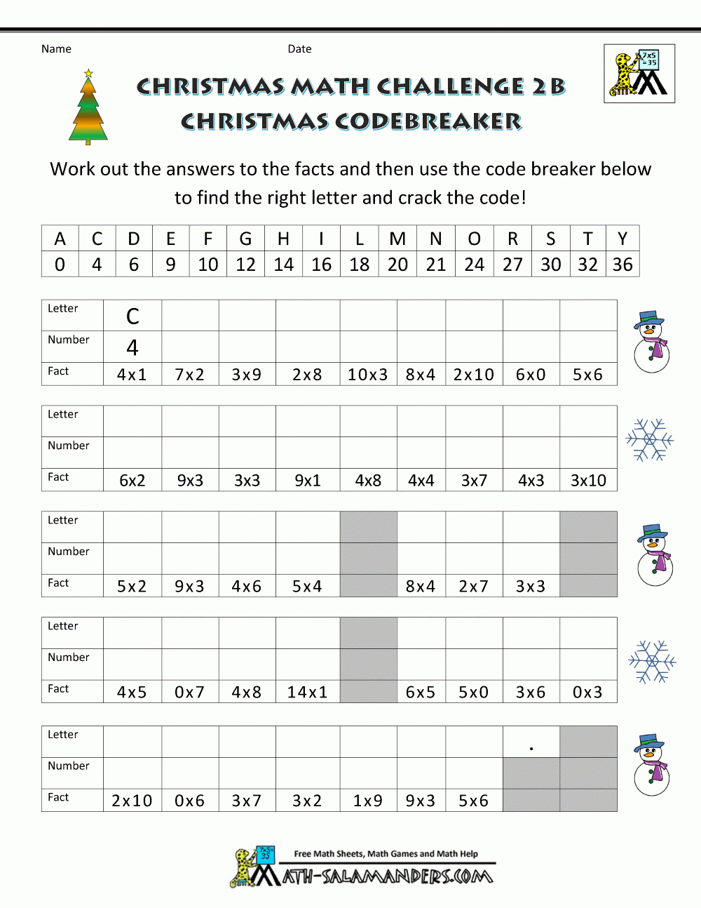 Christmas Math Worksheets - Worksheets Library with Christmas Math Free Worksheets