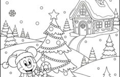 Christmas Mickey Coloring Page – Festive Fun For Kids with Mickey'S Christmas Carol Worksheets
