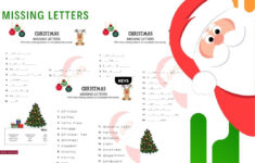 Christmas Missing Letters Worksheet – Fun Spelling Activity throughout Christmas Missing Letter Worksheets