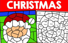 Christmas Multiplication Colornumber Code Worksheets | Made pertaining to Christmas Multiplication Coloring Worksheets
