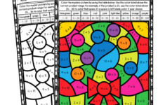 Christmas Multiplication Colornumber Worksheets - Raven Cruz in Christmas Multiplication Coloring Worksheets