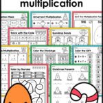 Christmas Multiplication Worksheets Intended For Free Printable Christmas Multiplication Worksheets