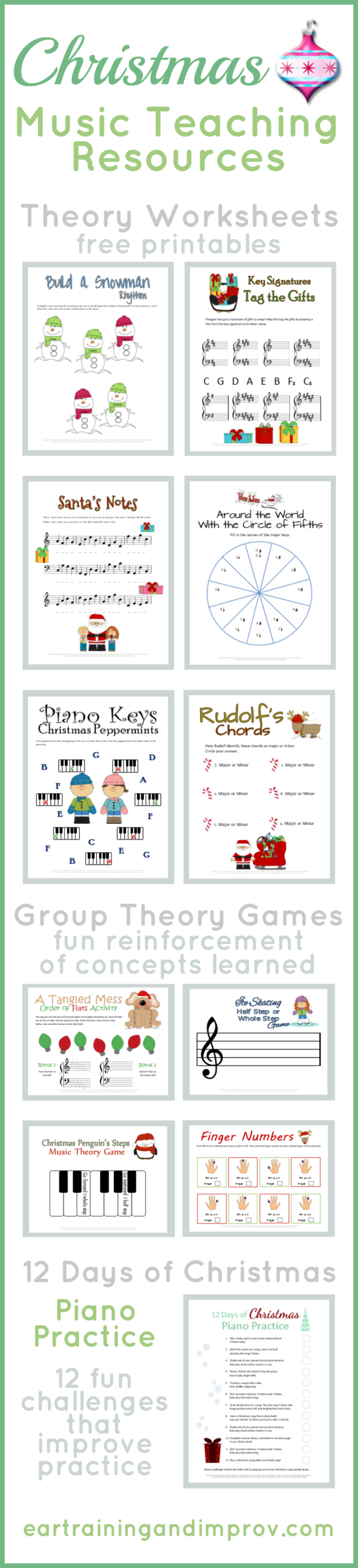 Christmas Songs Worksheets Printable