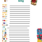 Christmas Party Games | Christmas Song Emoji Quiz | Christmas In Guess The Christmas Song Worksheets