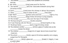 Christmas Past Simple General Gramma…: English Esl Worksheets Pdf with regard to Christmas Grammar Worksheets