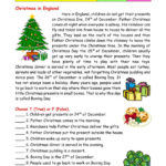 Christmas Reading Comprehension Online Exercise For   Worksheets Inside Free Christmas Comprehension Worksheets Printable
