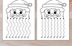 Christmas Scissor Skills | Santa'S Beard & Christmas Characters inside Christmas Fine Motor Skills Worksheets