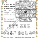 Christmas Secret Code   Esl Worksheetchiaretta Within Christmas Secret Message Worksheets
