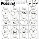 Christmas Sight Words Roll & Color In Sight Words Christmas Worksheets