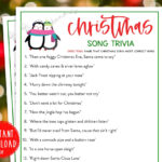 Christmas Song Trivia Game | Christmas Music Trivia Printable Regarding Christmas Carol Trivia Worksheets