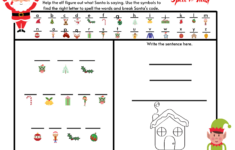 Christmas Spelling And Writing Activity | Madeteachers intended for 2nd Grade Christmas Worksheets