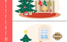 Christmas Spot The Difference - Free Printable! - Kids Activity Zone pertaining to Christmas Spot The Difference Worksheets