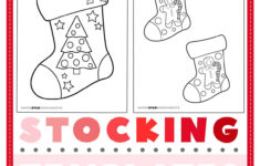 Christmas Stocking Template (Free Printables) - Superstar Worksheets with regard to Christmas Stocking Worksheets Printable