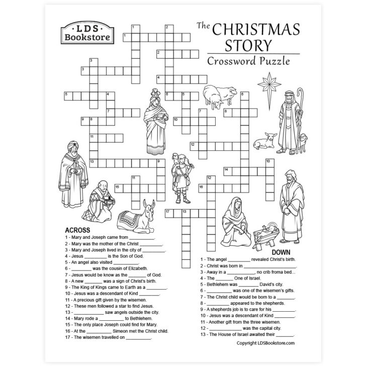 Christmas Crossword Puzzle Worksheets Answer Key Christmas Crossword Puzzle Worksheets Answer Key