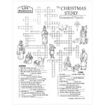 Christmas Story Crossword Puzzle   Printable With Christmas Crossword Puzzle Worksheets Answers