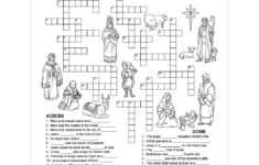 Christmas Story Crossword Puzzle - Printable with Christmas Crossword Puzzle Worksheets Answers