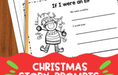 Christmas Story Prompts To Get Your Kinders Writing - Simply Kinder regarding Free Christmas Writing Prompts Worksheets